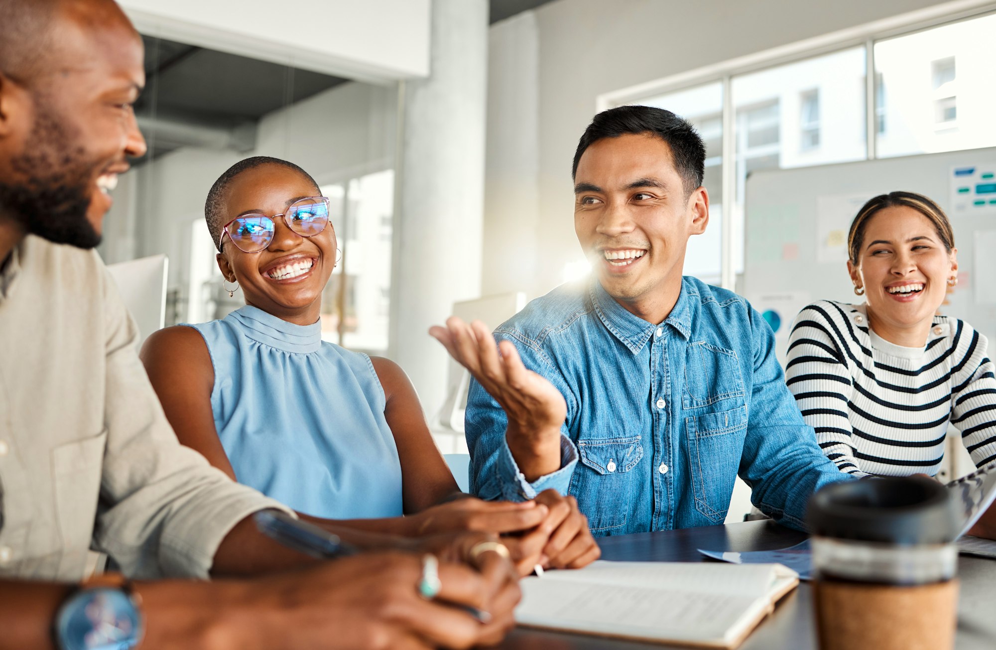 People In Office Smiling