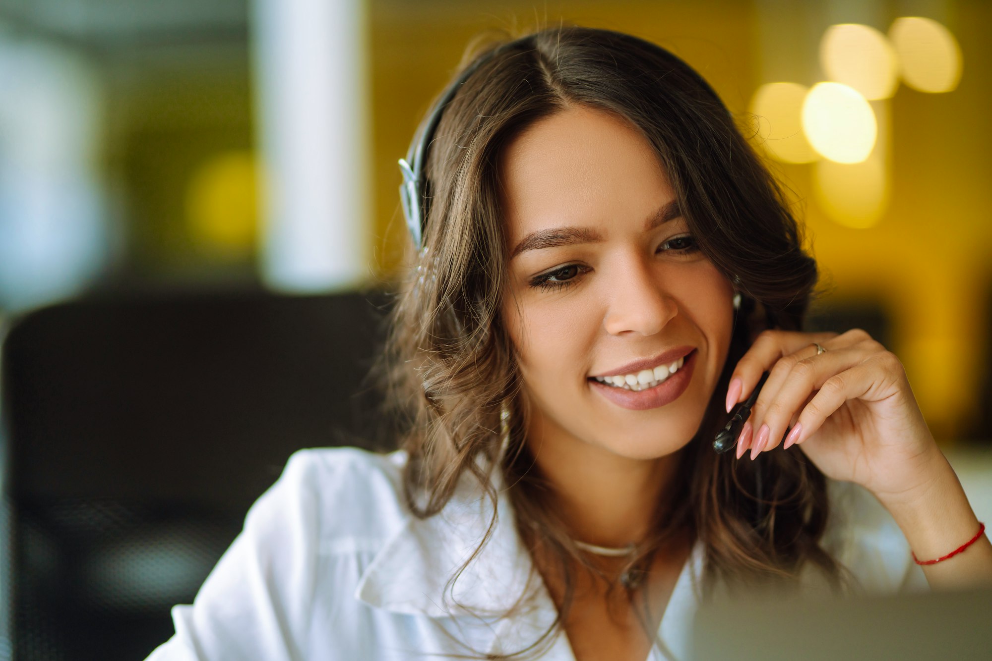 Woman Giving Good Customer Service