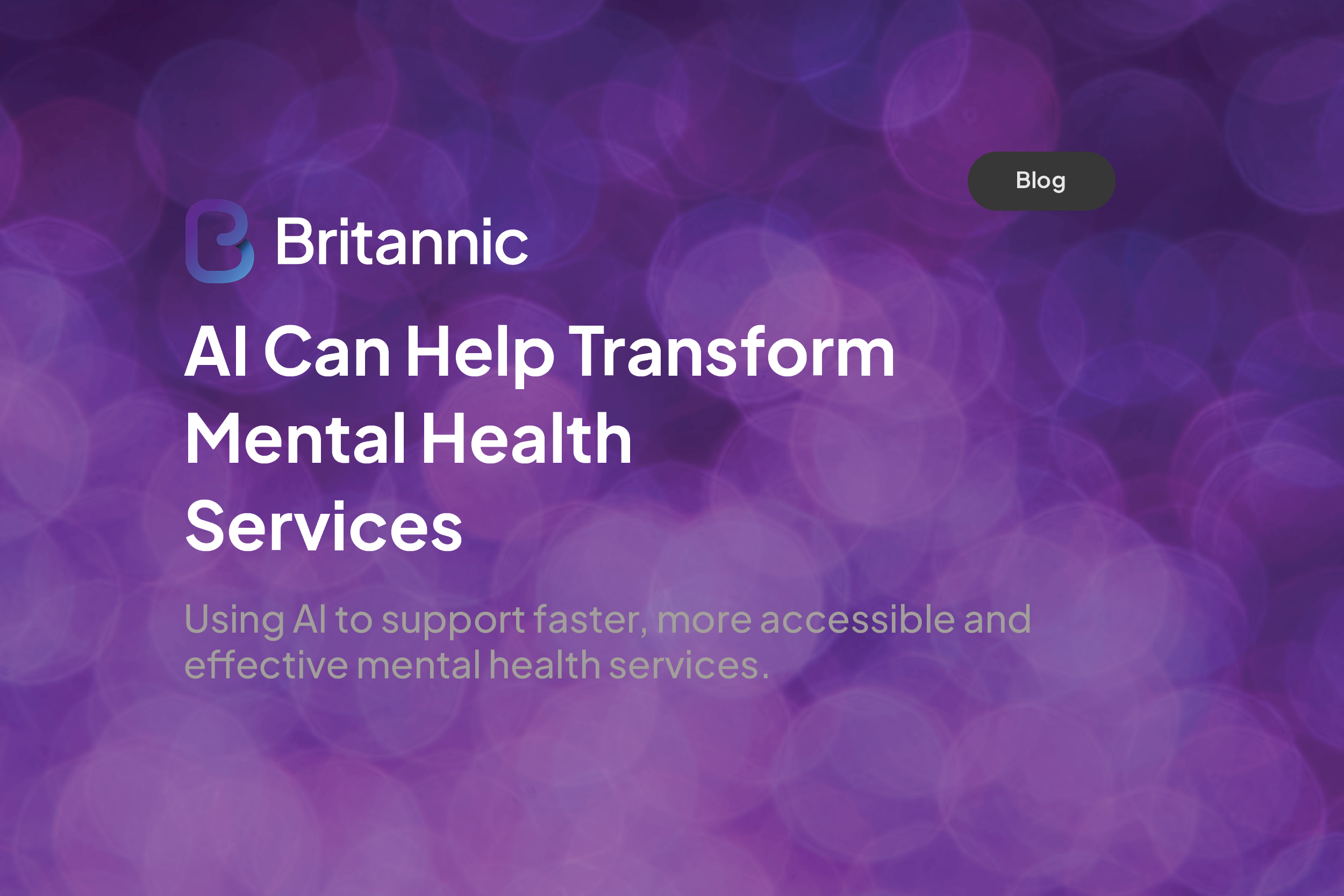 AI In Mental Health Services