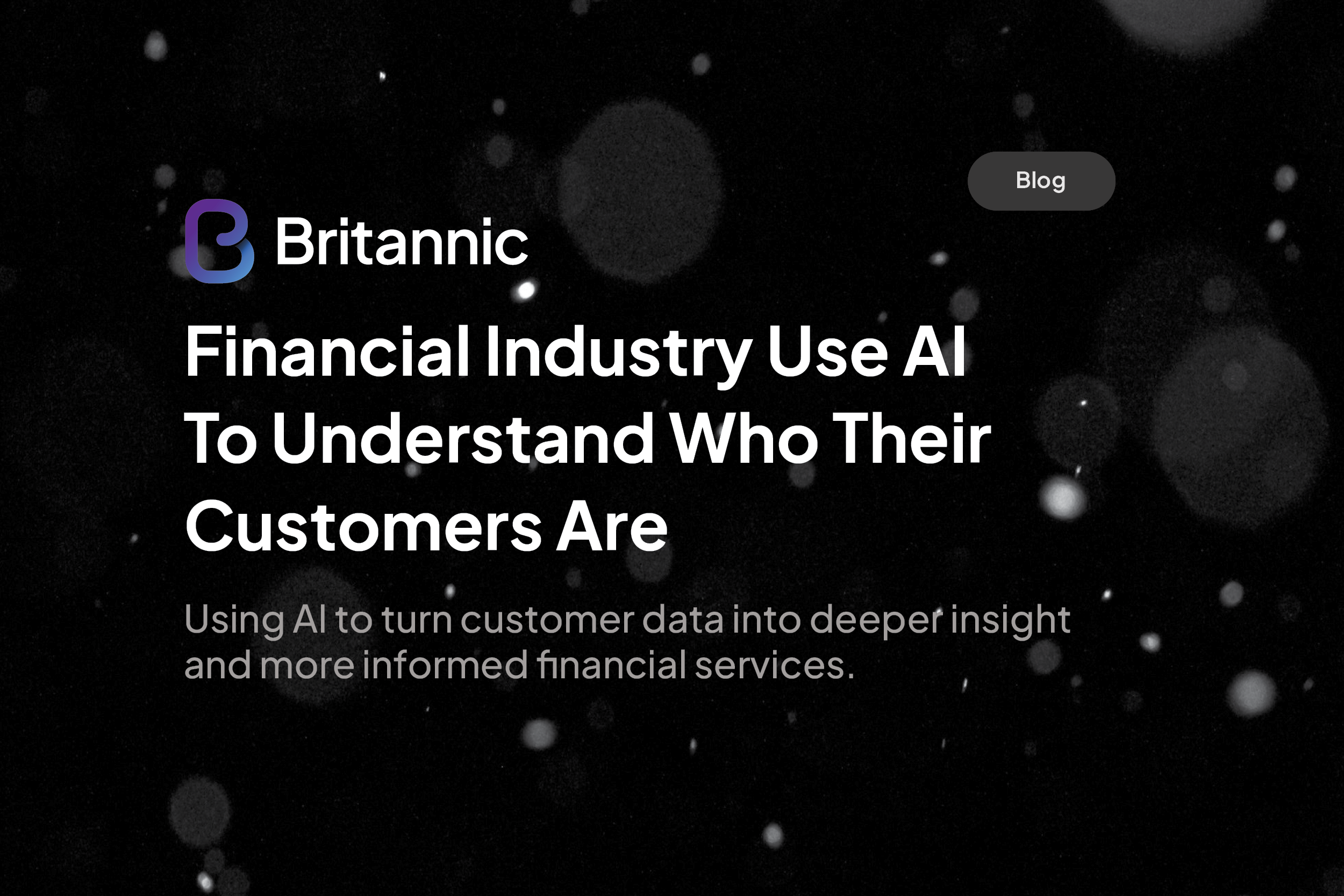 Financial Industry Uses AI To Understand