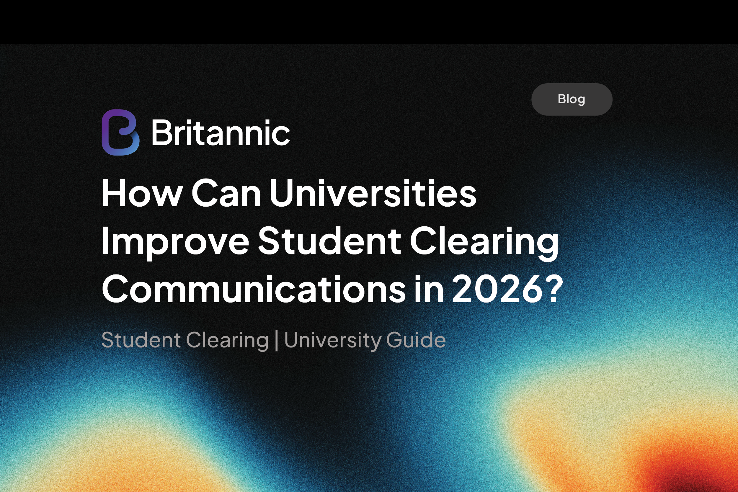 Improve Student Clearing 2026