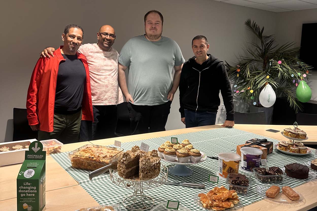 Britannic staff at MacMillan coffee morning