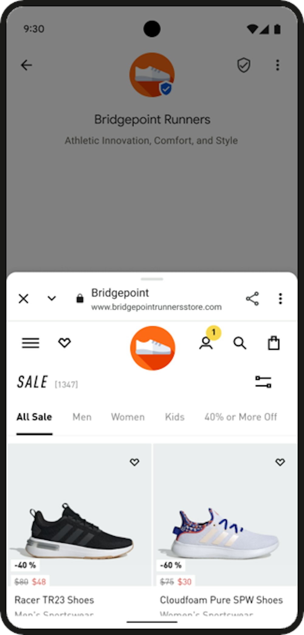 Branded Messages Web View Example