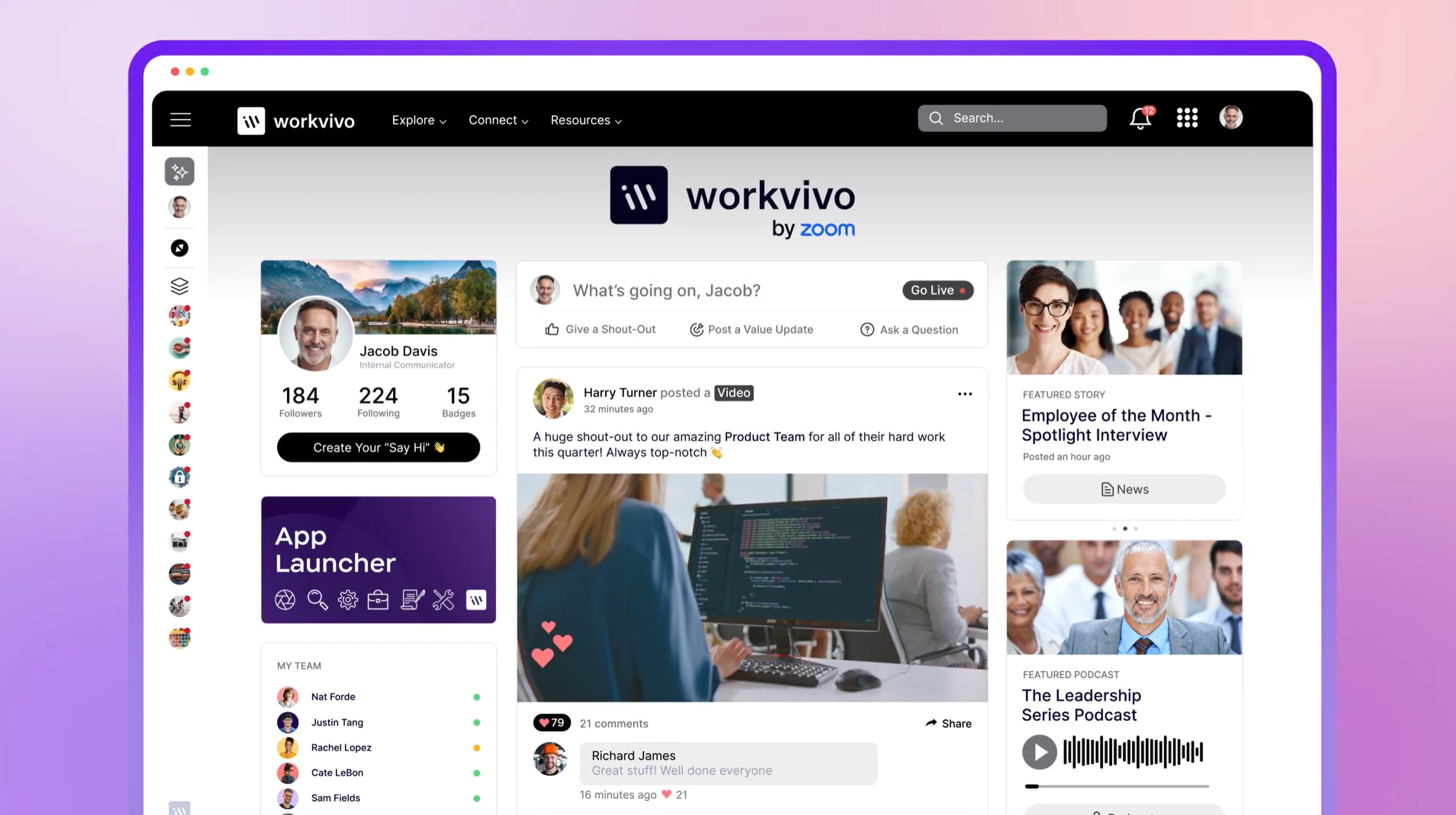Zoom Workvivo Example 6