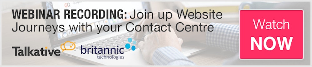 Webinar Recording: Join up Website Journeys with your Contact Centre