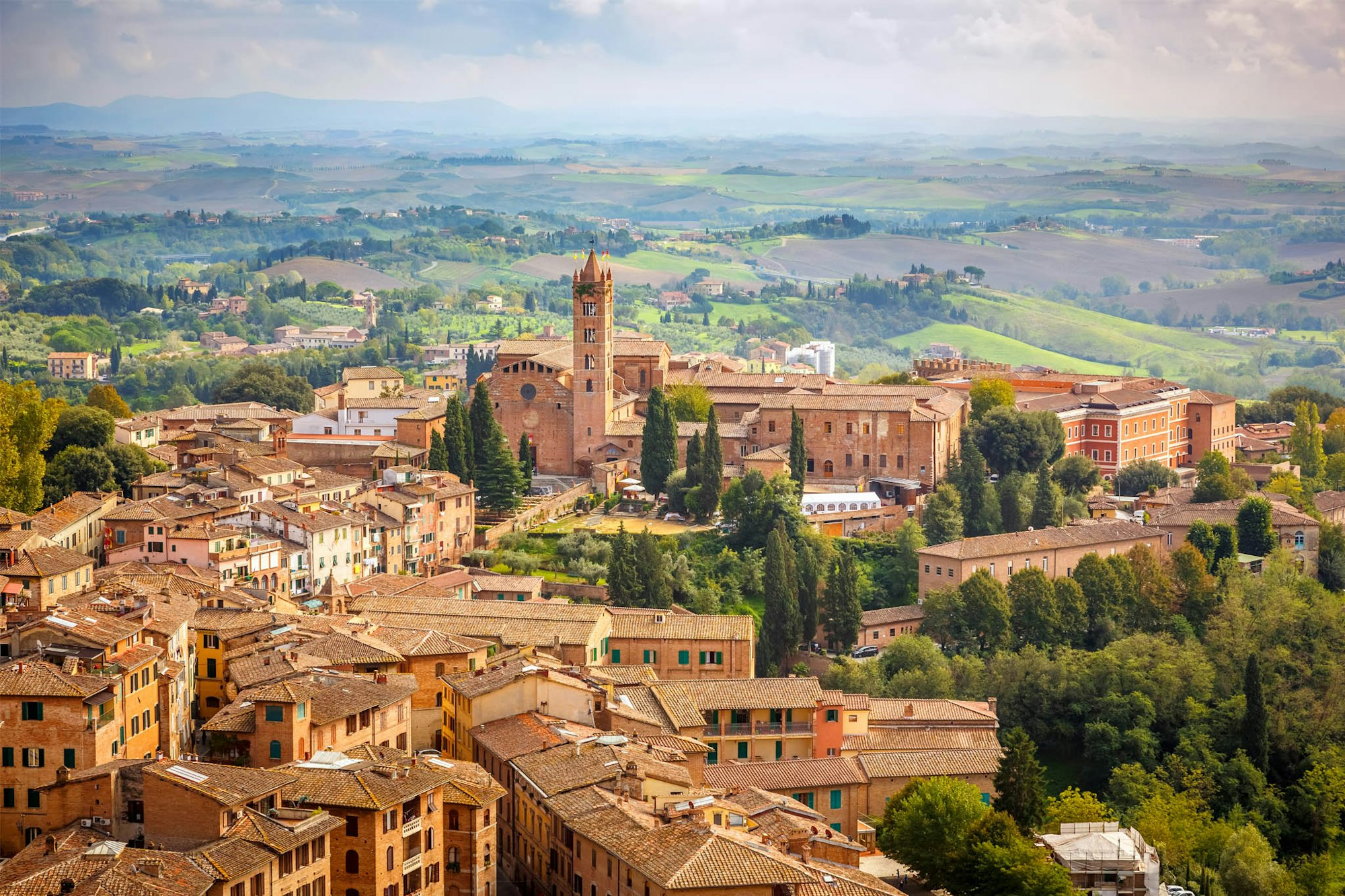 Scenic photo of European town during the day