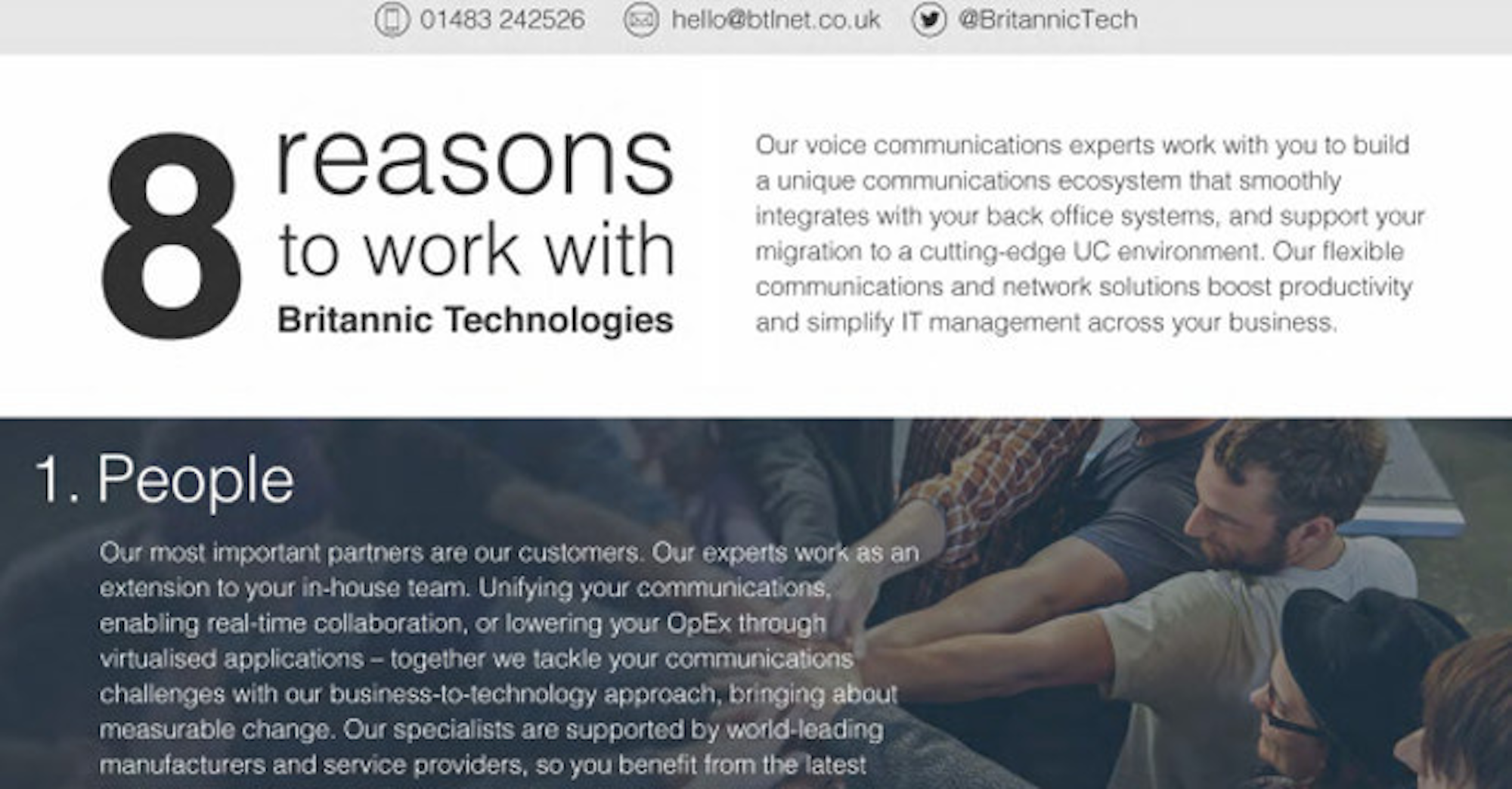 8 reasons to work with Britannic
