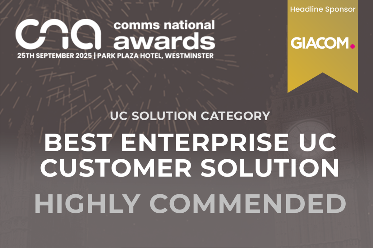 CNA Awards Britannic Technologies Best Enterprise UC