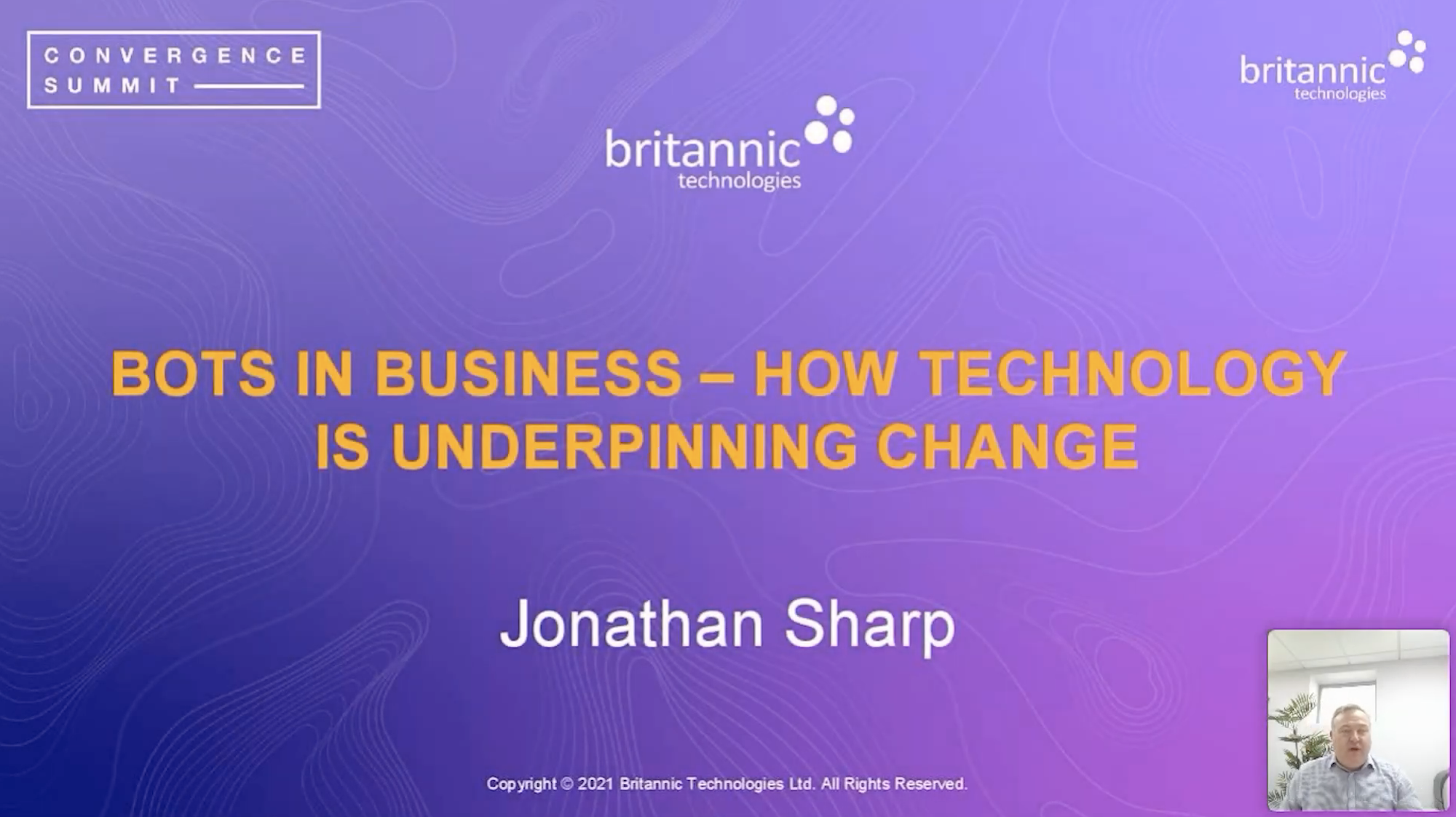 Jonathan Sharp |  Bots in Business: How Technology is Underpinning Change