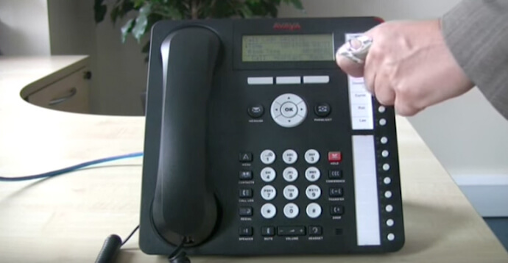 Britannic: Using call log Avaya IP Office 1616 series phone